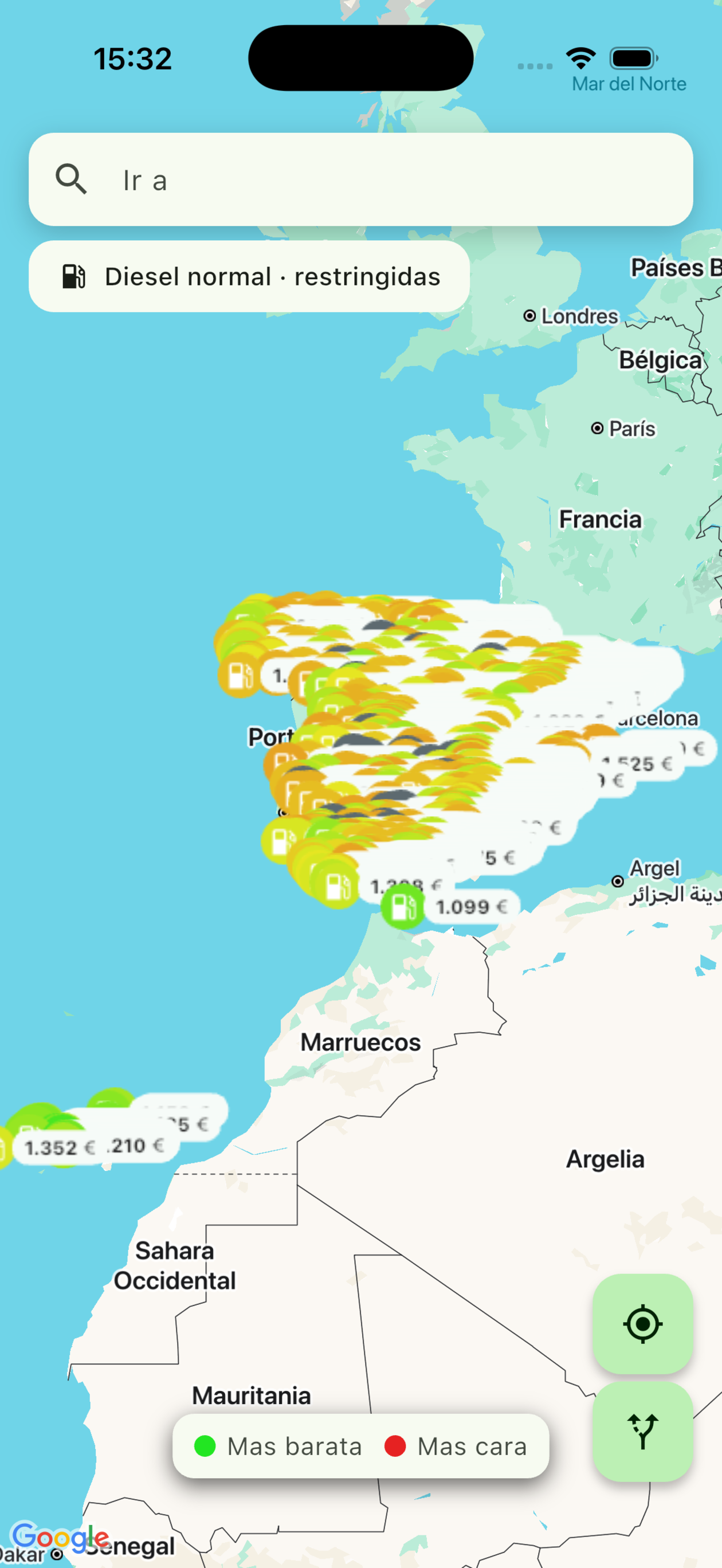 Vista general de España